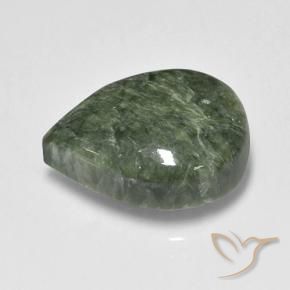 Serafinito Medium Green  naturale da 8.09 ct, Forma a pera, Opaco