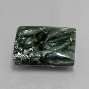 Serafinito Verde naturale da 12.12 ct, Taglio a baguette, Opaco