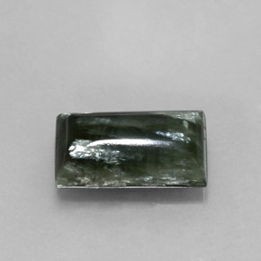 Serafinito Verde naturale da 4.33 ct, Taglio a baguette, Opaco