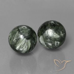 Gemme di Serafinito Verde naturale da 38.64 ct, Sfera, Opaco