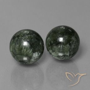 Gemme di Serafinito Verde naturale da 38.93 ct, Sfera, Opaco
