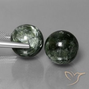 Gemme di Serafinito Verde naturale da 38.93 ct, Sfera, Opaco