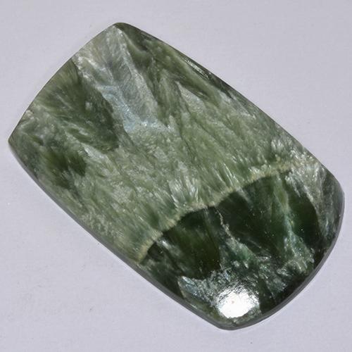 Serafinito Verde naturale da 19.28 ct, Forma fantasia, Opaco