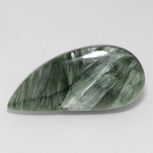 Serafinito Verde medio naturale da 8.67 ct, Forma fantasia, Opaco