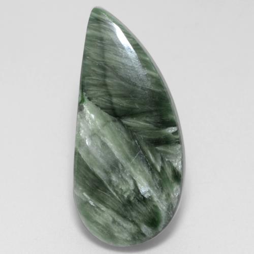 Serafinito Verde medio naturale da 8.67 ct, Forma fantasia, Opaco