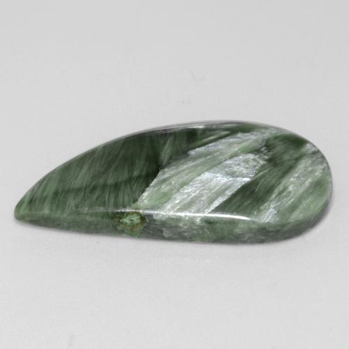 Serafinito Verde medio naturale da 8.67 ct, Forma fantasia, Opaco