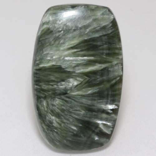 Serafinito Verde medio naturale da 17.88 ct, Forma fantasia, Opaco