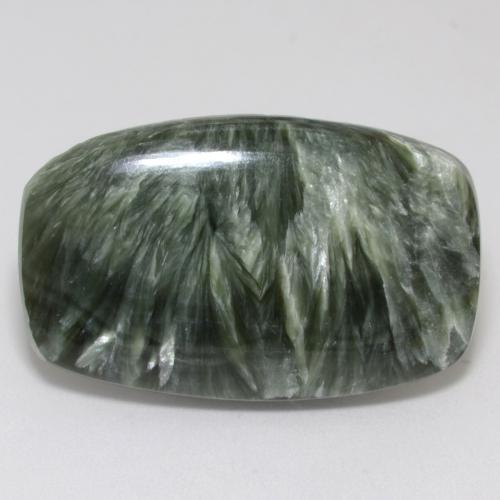 Serafinito Verde medio naturale da 17.88 ct, Forma fantasia, Opaco