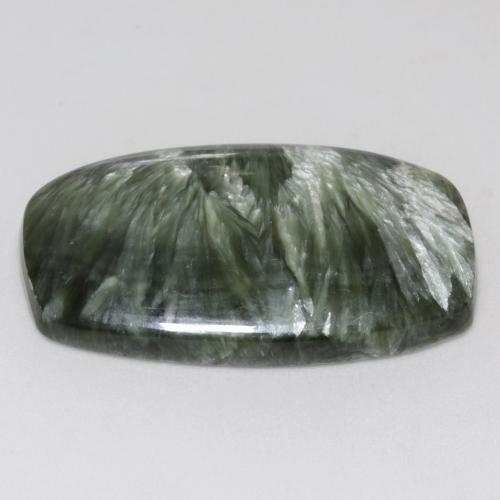 Serafinito Verde medio naturale da 17.88 ct, Forma fantasia, Opaco