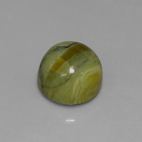 Serpentina naturale verde da 3,99 ct, taglio rotondo, opaco