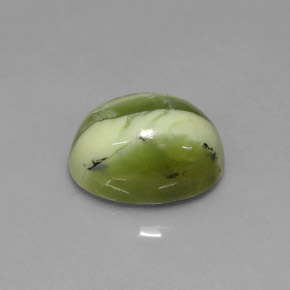 Serpentina naturale verde da 3,59 ct, taglio ovale, opaco