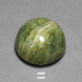 Serpentina naturale verde da 11,85 ct, taglio rotondo, opaco