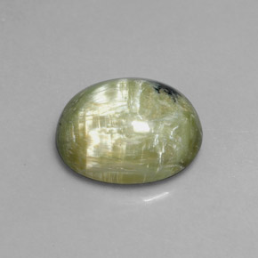 Serpentina naturale verde da 3,97 ct, taglio ovale, opaco