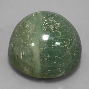 Serpentina naturale verde da 48,32 ct, taglio rotondo, opaco