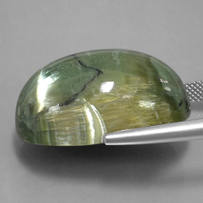Serpentina naturale verde da 42,76 ct, taglio ovale, opaco