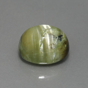 Serpentina naturale verde da 2,93 ct, taglio ovale, opaco