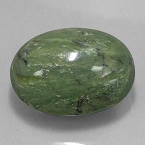 Serpentinite Verde terroso naturale da 79.50 ct, Ovale, Opaco