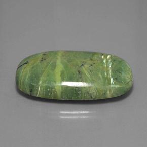 Serpentinite Verde medio naturale da 34.37 ct, Taglio ovale, Opaco