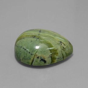 Serpentinite Terra Verde naturale da 37.21 ct, Forma a pera, Opaco