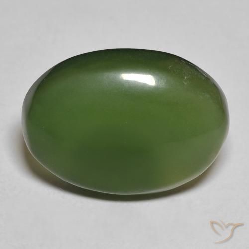 9.27ct Naturale Verde scuro Serpentinite, Ovale, Traslucido
