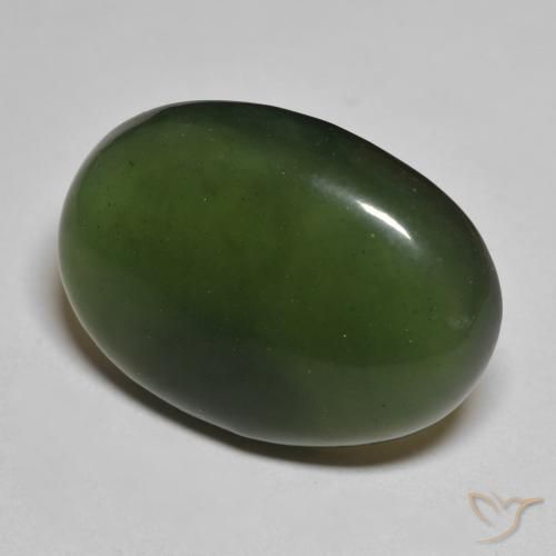 Serpentinite Verde scuro naturale da 20.12 ct, Ovale, Traslucido