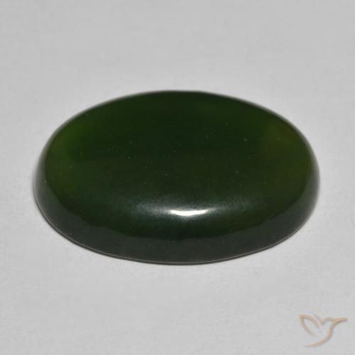 Serpentinite Verde scuro naturale da 20.12 ct, Ovale, Traslucido