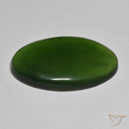 Serpentinite Alghe Verdi naturale da 28.03 ct, Ovale, Traslucido