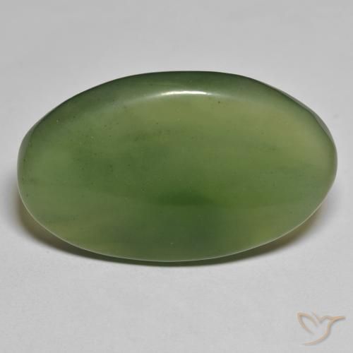 42.73ct Naturale Alghe Verdi Serpentinite, Ovale, Traslucido