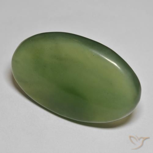 Serpentinite Alghe Verdi naturale da 42.73 ct, Ovale, Traslucido