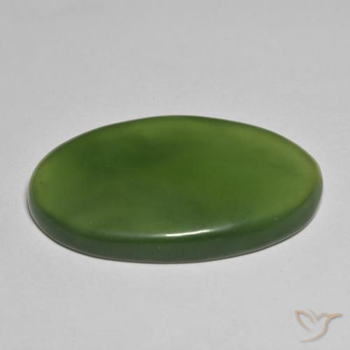 Serpentinite Alghe Verdi naturale da 42.73 ct, Ovale, Traslucido