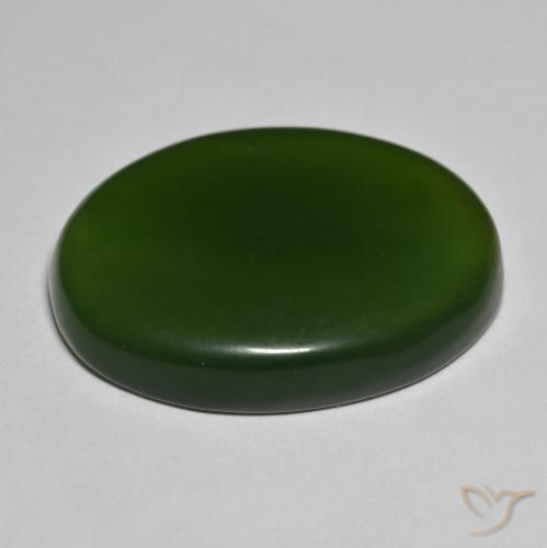Serpentinite Alghe Verdi naturale da 45.91 ct, Ovale, Traslucido