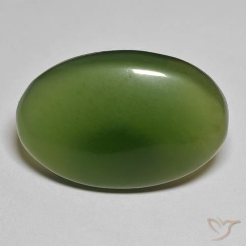 28.19ct Naturale Verde scuro Serpentinite, Ovale, Traslucido