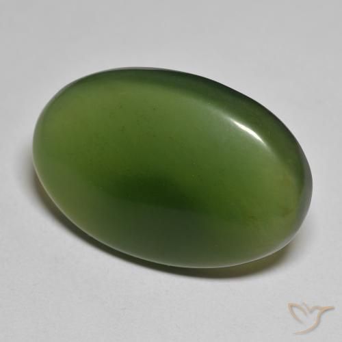 Serpentinite Verde scuro naturale da 28.19 ct, Ovale, Traslucido