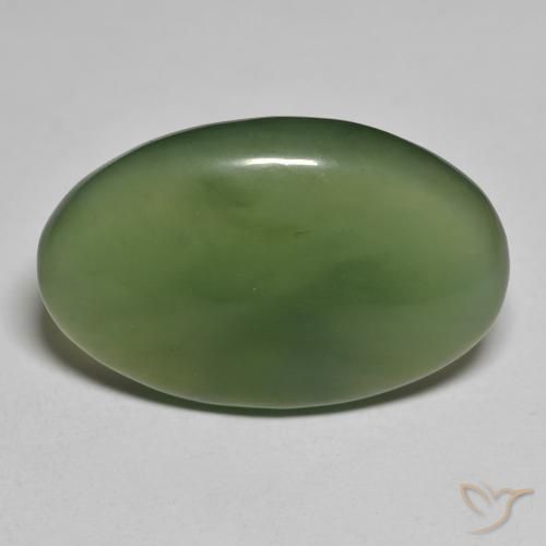23.11ct Naturale Verde scuro Serpentinite, Ovale, Traslucido