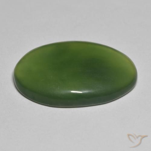 Serpentinite Verde scuro naturale da 23.11 ct, Ovale, Traslucido