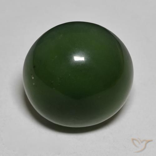 14.95ct Naturale Verde scuro Serpentinite, Rotondo, Traslucido