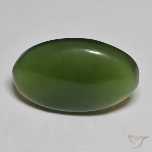 13.52ct Naturale Alghe Verdi Serpentinite, Ovale, Traslucido