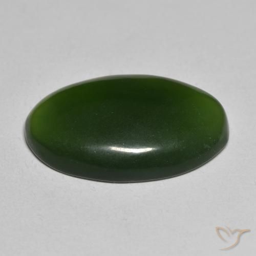 Serpentinite Alghe Verdi naturale da 13.52 ct, Ovale, Traslucido