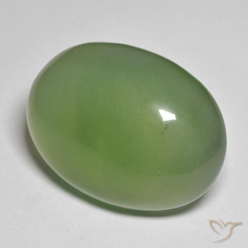 Serpentinite Verde scuro naturale da 37.39 ct, Ovale, Traslucido