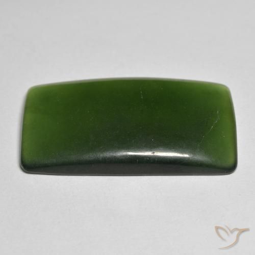 Serpentinite Verde scuro naturale da 25.58 ct, Cuscino, Traslucido