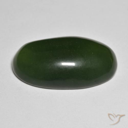 Serpentinite Verde scuro naturale da 32.01 ct, Ovale, Traslucido