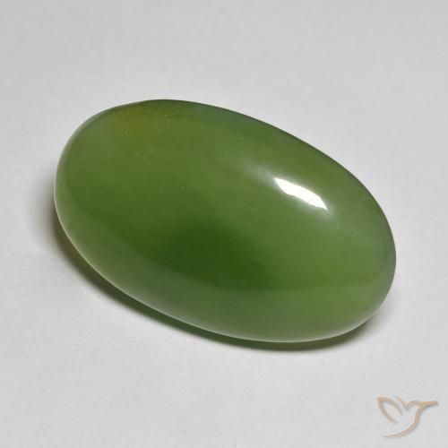 Serpentinite Alghe Verdi naturale da 19.17 ct, Ovale, Traslucido