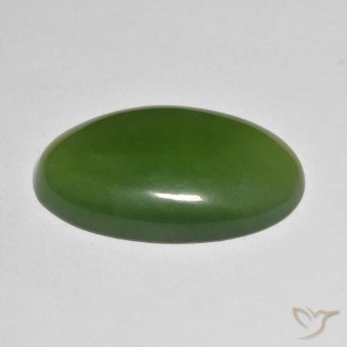 Serpentinite Alghe Verdi naturale da 19.17 ct, Ovale, Traslucido