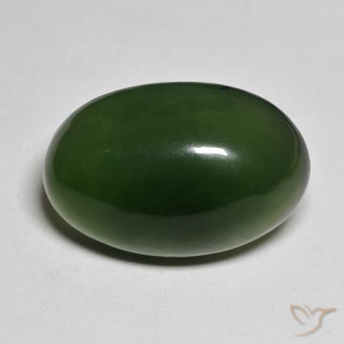 18.23ct Naturale Verde scuro Serpentinite, Ovale, Traslucido