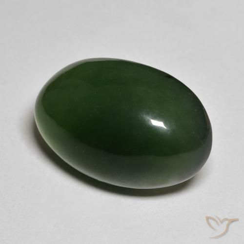 Serpentinite Verde scuro naturale da 18.23 ct, Ovale, Traslucido