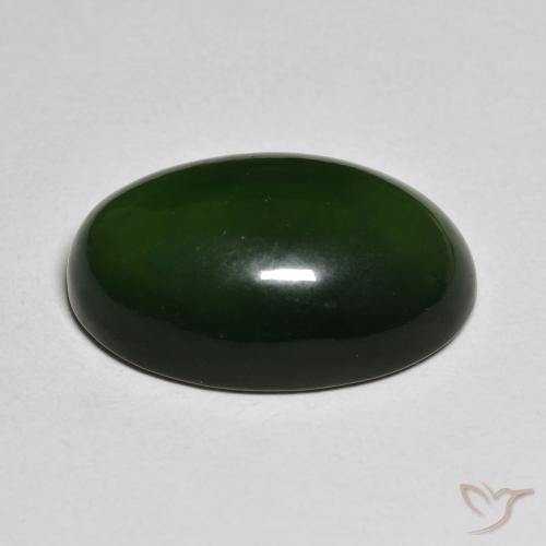 Serpentinite Verde scuro naturale da 18.23 ct, Ovale, Traslucido