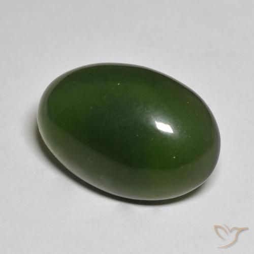 Serpentinite Verde scuro naturale da 15.97 ct, Ovale, Traslucido