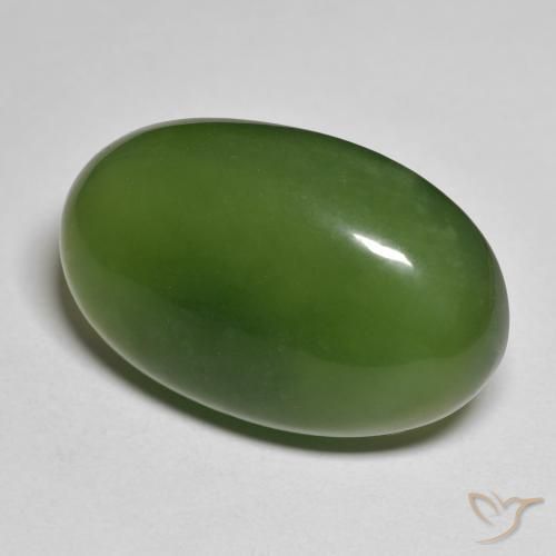 Serpentinite Alghe Verdi naturale da 27.54 ct, Ovale, Traslucido