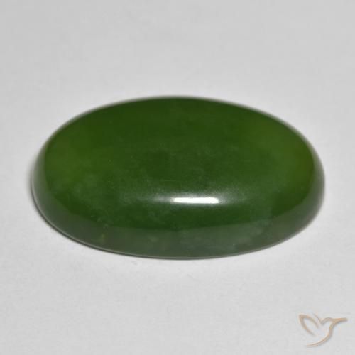 Serpentinite Alghe Verdi naturale da 27.54 ct, Ovale, Traslucido