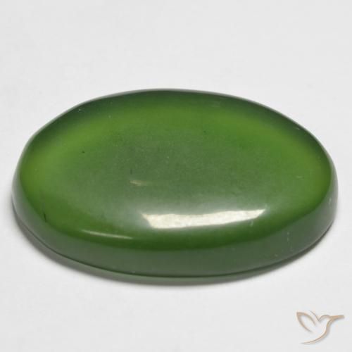 Serpentinite Verde scuro naturale da 21.49 ct, Ovale, Traslucido